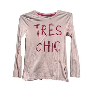 𝅺spotted Zebra. Long sleeve T-shirt. Size Large (10 years)